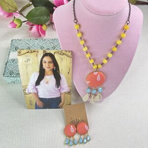 Plunder Design Fashion Jewelry Boutique  Boho Necklace Earrings Set New